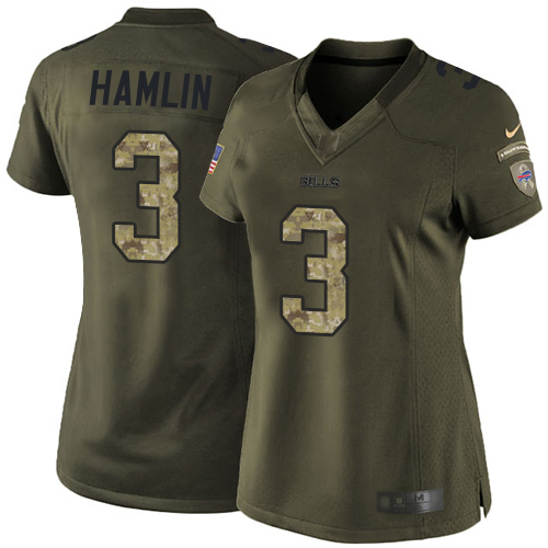 Bills #3 Damar Hamlin Green Men's Stitched Limited 2015 Salute To Service Jersey cheap jerseys for sale - CheapJerseys.Shop