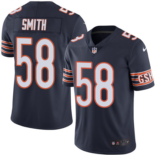 Chicago Bears #58 Roquan Smith Navy Blue Team Color Men's Stitched Vapor Untouchable Limited Jersey Men's cheap jerseys for sale - CheapJerseys.Shop