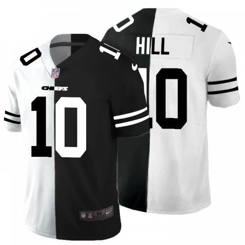 Kansas City Kansas City Chiefs #10 Tyreek Hill Men's Black V White Peace Split Vapor Untouchable Limited Jersey Men's cheap jerseys for sale - CheapJerseys.Shop