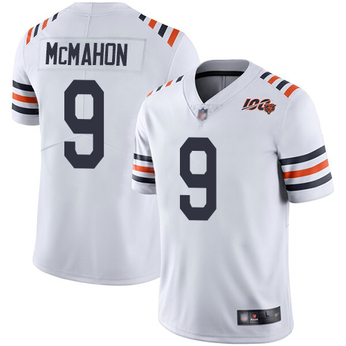 Chicago Bears #9 Jim McMahon White Alternate Men's Stitched Vapor Untouchable Limited 100th Season Jersey Men's cheap jerseys for sale - CheapJerseys.Shop