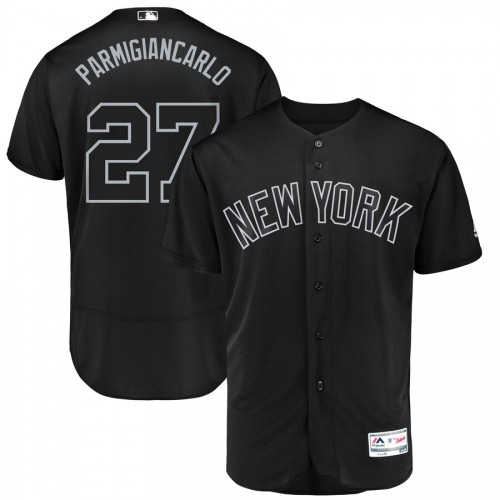 New York New York Yankees #27 Giancarlo Stanton Parmigiancarlo Majestic 2019 Players' Weekend Flex Base Authentic Player Jersey Black Men's cheap jerseys for sale - CheapJerseys.Shop