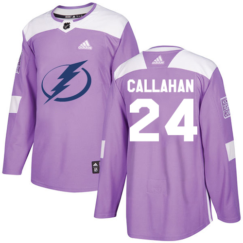 Tampa Bay Lightning #24 Ryan Callahan Purple Authentic Fights Cancer Stitched Jersey Men's cheap jerseys for sale - CheapJerseys.Shop