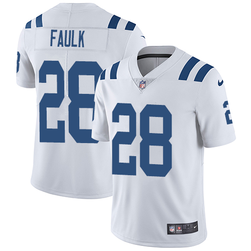 Indianapolis Colts #28 Marshall Faulk White Men's Stitched Vapor Untouchable Limited Jersey Men's cheap jerseys for sale - CheapJerseys.Shop
