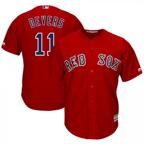 Boston Boston Red Sox #11 Rafael Devers Majestic Alternate Official Cool Base Player Jersey Scarlet Men's cheap jerseys for sale - CheapJerseys.Shop