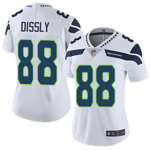 Seattle Seahawks #88 Will Dissly White Women's Stitched Vapor Untouchable Limited Jersey Womens cheap jerseys for sale - CheapJerseys.Shop