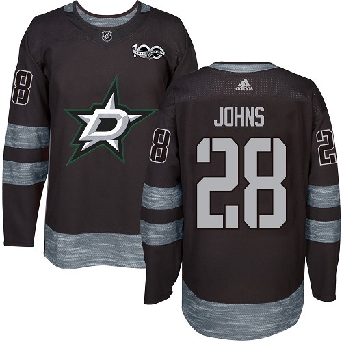 Dallas Stars #28 Stephen Johns Black 1917-2017 100th Anniversary Stitched Jersey Men's cheap jerseys for sale - CheapJerseys.Shop