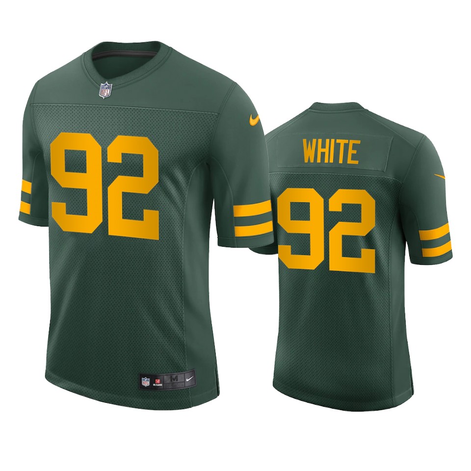 Green Bay Packers #92 Reggie White Men's Alternate Vapor Limited Player Jersey - Green cheap jerseys for sale - CheapJerseys.Shop