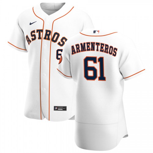 Houston Houston Astros #61 Rogelio Armenteros Men's White Home 2020 Authentic Player Jersey Men's cheap jerseys for sale - CheapJerseys.Shop