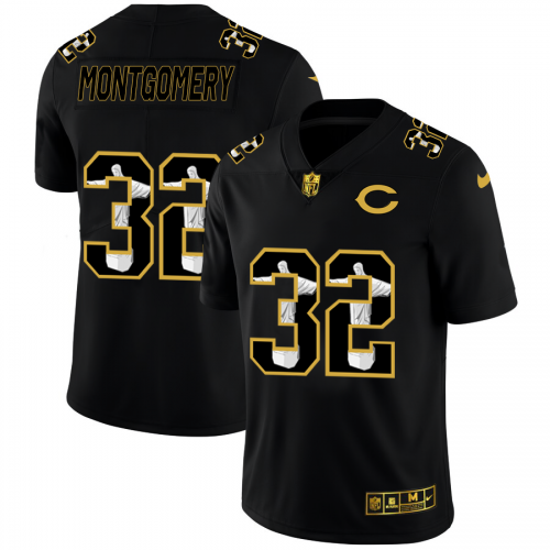 Chicago Chicago Bears #32 David Montgomery Men's Carbon Black Vapor Cristo Redentor Limited Jersey Men's cheap jerseys for sale - CheapJerseys.Shop