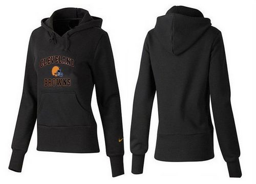 Women's Cleveland Browns Heart & Soul Pullover Hoodie Black cheap jerseys for sale - CheapJerseys.Shop