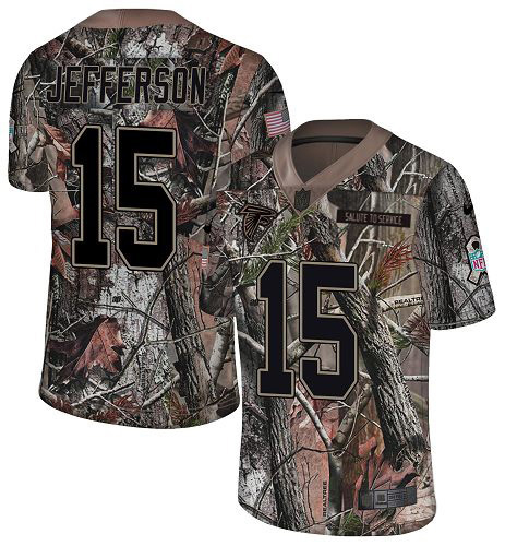 Falcons #15 Van Jefferson Camo Stitched Youth Limited Rush Realtree Jersey cheap jerseys for sale - CheapJerseys.Shop
