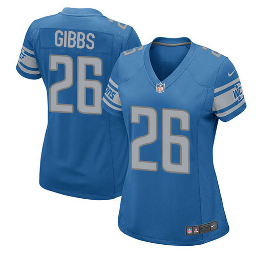 Lions #26 Jahmyr Gibbs Light Blue Team Color Women's Stitched Elite Jersey cheap jerseys for sale - CheapJerseys.Shop