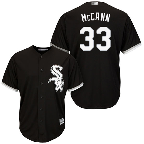 Chicago White Sox #33 James McCann Black New Cool Base Stitched Jersey Men's cheap jerseys for sale - CheapJerseys.Shop