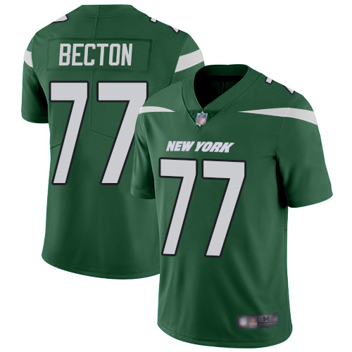 New York Jets #77 Mekhi Becton Green Team Color Men's Stitched Vapor Untouchable Limited Jersey Men's cheap jerseys for sale - CheapJerseys.Shop