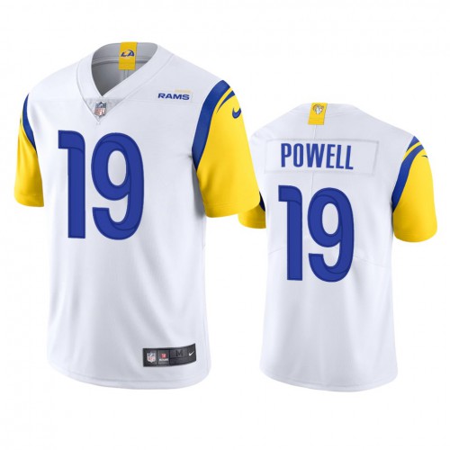 Los Angeles Los Angeles Rams #19 Brandon Powell Men's Alternate Vapor Limited Jersey - White Men's cheap jerseys for sale - CheapJerseys.Shop