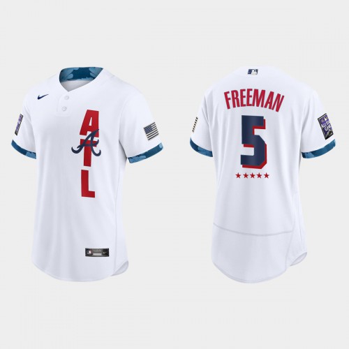 Atlanta Atlanta Braves #5 Freddie Freeman 2021 All Star Game Authentic White Jersey Men's cheap jerseys for sale - CheapJerseys.Shop