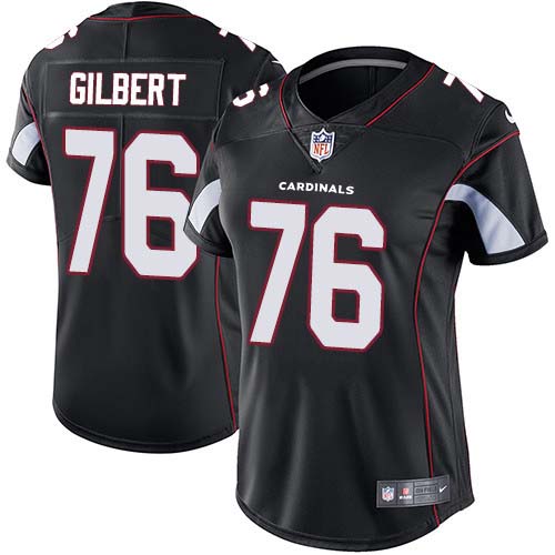 Arizona Cardinals #76 Marcus Gilbert Black Alternate Women's Stitched Vapor Untouchable Limited Jersey Womens cheap jerseys for sale - CheapJerseys.Shop