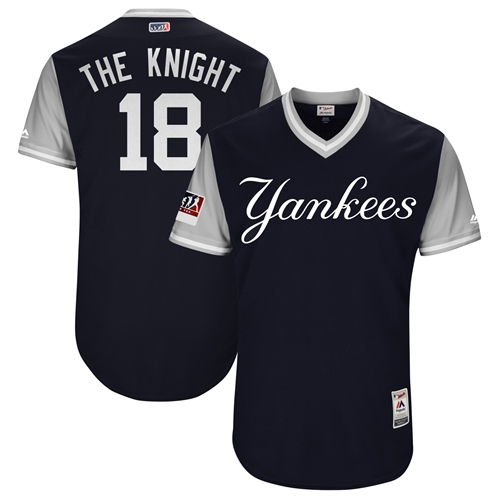 New York Yankees #18 Didi Gregorius Navy