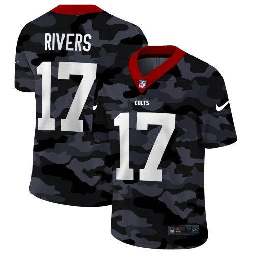 Indianapolis Indianapolis Colts #17 Philip Rivers Men's 2020 Black CAMO Vapor Untouchable Limited Stitched Jersey Men's cheap jerseys for sale - CheapJerseys.Shop