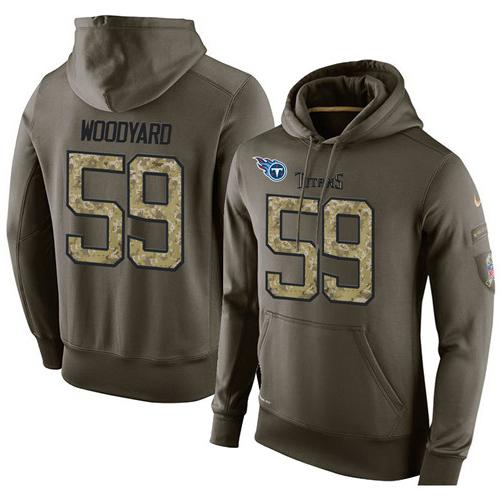 Men's Tennessee Titans #59 Wesley Woodyard Stitched Green Olive Salute To Service KO Performance Hoodie cheap jerseys for sale - CheapJerseys.Shop