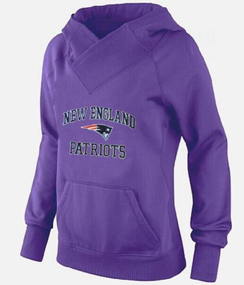 Women's New England Patriots Heart & Soul Pullover Hoodie Purple cheap jerseys for sale - CheapJerseys.Shop