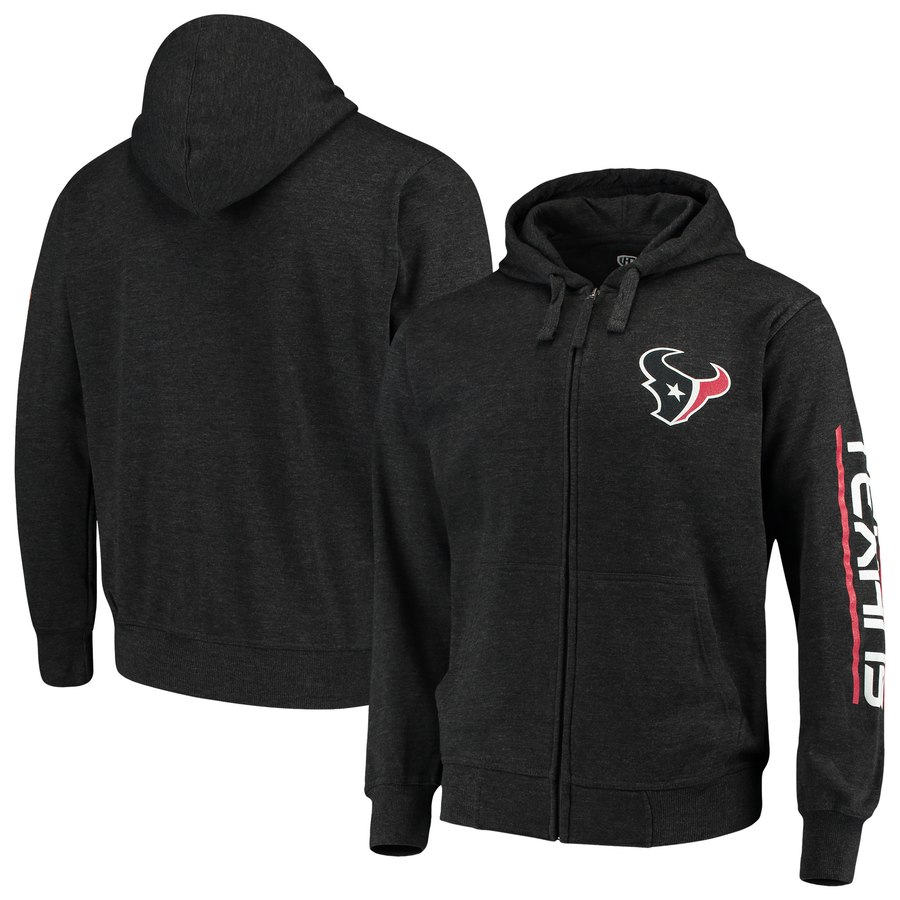 Houston Texans G-III Sports By Carl Banks Post Route Full-Zip Hoodie Charcoal cheap jerseys for sale - CheapJerseys.Shop