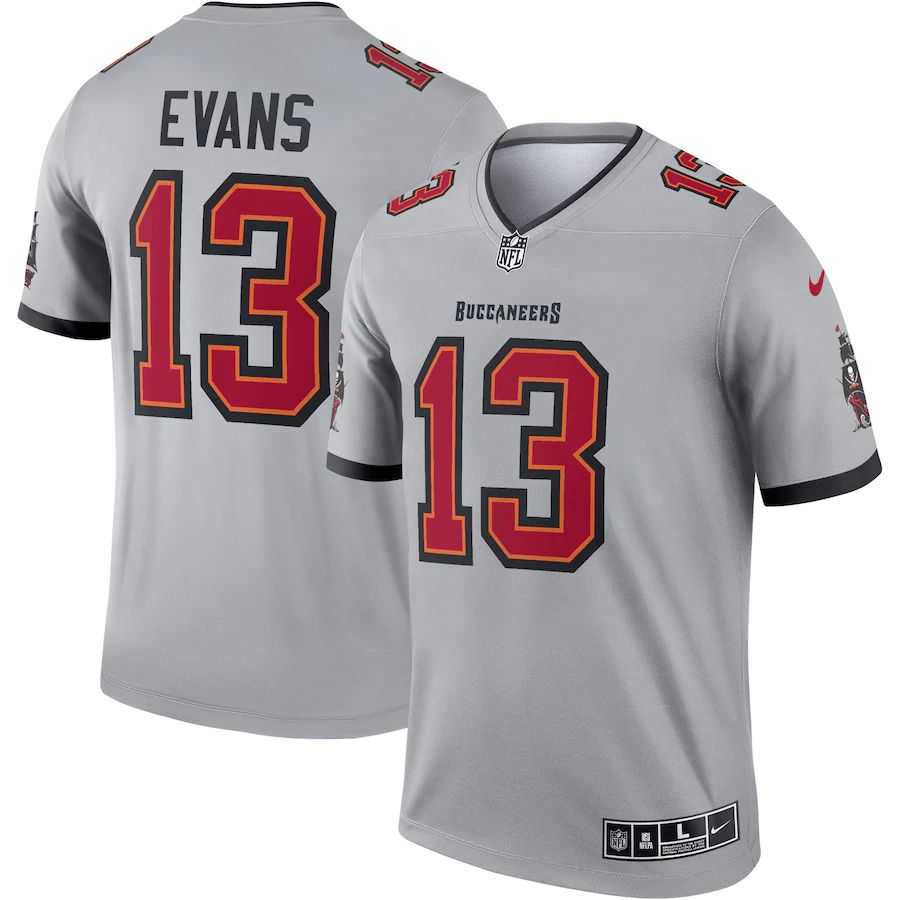 Tampa Bay Buccaneers #13 Mike Evans Men's Gray Inverted Legend Jersey cheap jerseys for sale - CheapJerseys.Shop