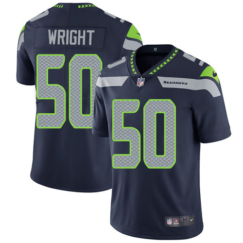 Seattle Seahawks #50 K.J. Wright Steel Blue Team Color Men's Stitched Vapor Untouchable Limited Jersey Men's cheap jerseys for sale - CheapJerseys.Shop