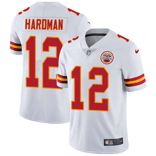 Chiefs #12 Mecole Hardman White Youth Stitched Vapor Untouchable Limited Jersey cheap jerseys for sale - CheapJerseys.Shop