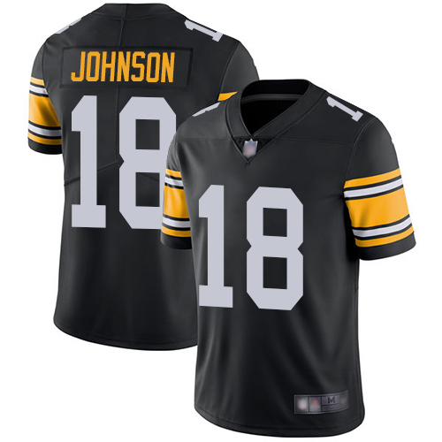 Pittsburgh Steelers #18 Diontae Johnson Black Alternate Youth Stitched Vapor Untouchable Limited Jersey Youth cheap jerseys for sale - CheapJerseys.Shop