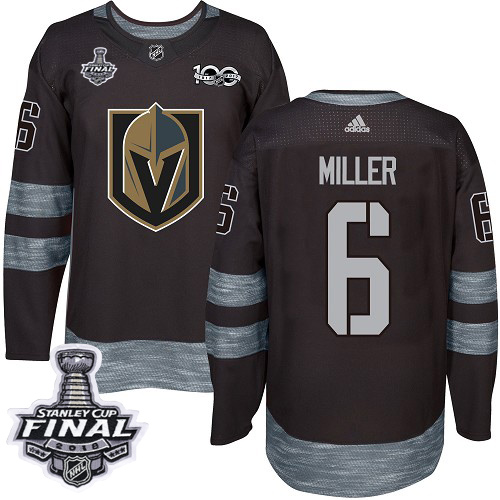 Golden Vegas Golden Knights #6 Colin Miller Black 1917-2017 100th Anniversary 2018 Stanley Cup Final Stitched Jersey Men's cheap jerseys for sale - CheapJerseys.Shop