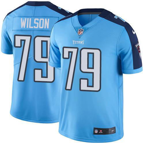 Tennessee Titans #79 Isaiah Wilson Light Blue Men's Stitched Limited Rush Jersey Men's cheap jerseys for sale - CheapJerseys.Shop