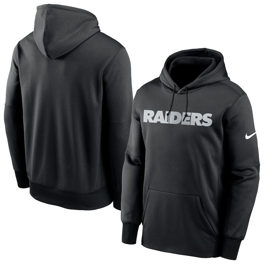 Las Vegas Raiders Fan Gear Wordmark Performance Pullover Hoodie Black cheap jerseys for sale - CheapJerseys.Shop