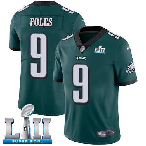 Philadelphia Eagles #9 Nick Foles Midnight Green Team Color Super Bowl LII Youth Stitched Vapor Untouchable Limited Jersey Youth cheap jerseys for sale - CheapJerseys.Shop