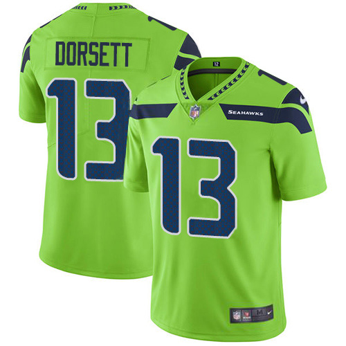 Seattle Seahawks #13 Phillip Dorsett Green Youth Stitched Limited Rush Jersey Youth cheap jerseys for sale - CheapJerseys.Shop