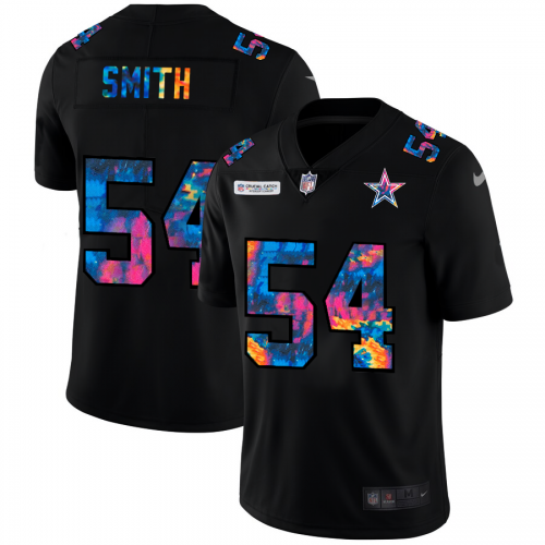 Dallas Dallas Cowboys #54 Jaylon Smith Men's Multi-Color Black 2020 Crucial Catch Vapor Untouchable Limited Jersey Men's cheap jerseys for sale - CheapJerseys.Shop
