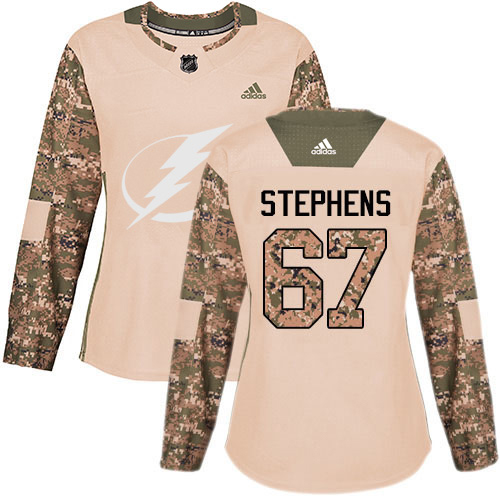 Tampa Bay Lightning #67 Mitchell Stephens Camo Authentic 2017 Veterans Day Women's Stitched Jersey Womens cheap jerseys for sale - CheapJerseys.Shop