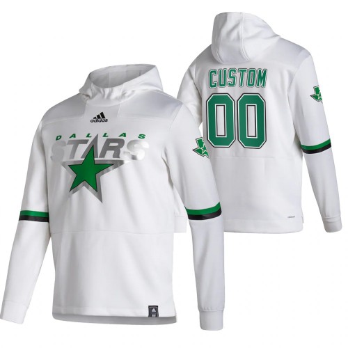 Dallas Stars Custom Reverse Retro Pullover Hoodie White cheap jerseys for sale - CheapJerseys.Shop