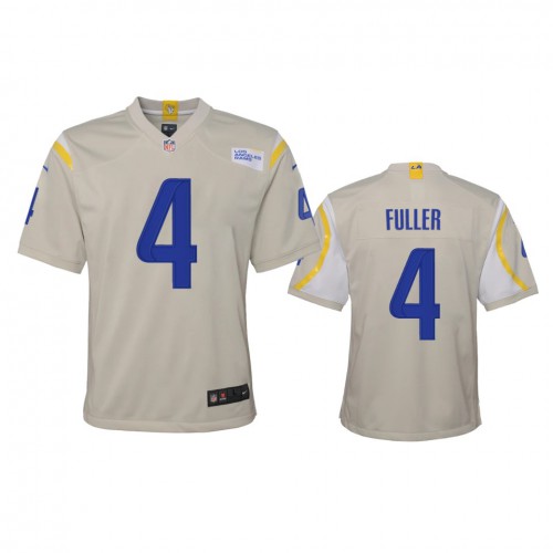 Los Angeles Los Angeles Rams #4 Jordan Fuller Youth Game Jersey - Bone Youth cheap jerseys for sale - CheapJerseys.Shop