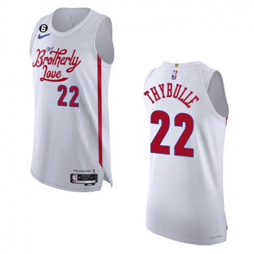 Philadelphia Philadelphia 76ers #22 Matisse Thybulle White 2022-23 Authentic Jersey - City Edition Mens cheap jerseys for sale - CheapJerseys.Shop