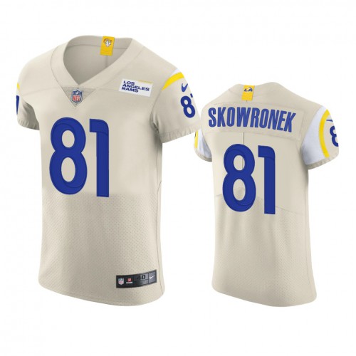 Los Angeles Los Angeles Rams #81 Ben Skowronek Men's Vapor Elite Player Jersey - Bone Men's cheap jerseys for sale - CheapJerseys.Shop