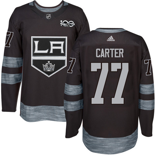 Los Angeles Kings #77 Jeff Carter Black 1917-2017 100th Anniversary Stitched Jersey Men's cheap jerseys for sale - CheapJerseys.Shop