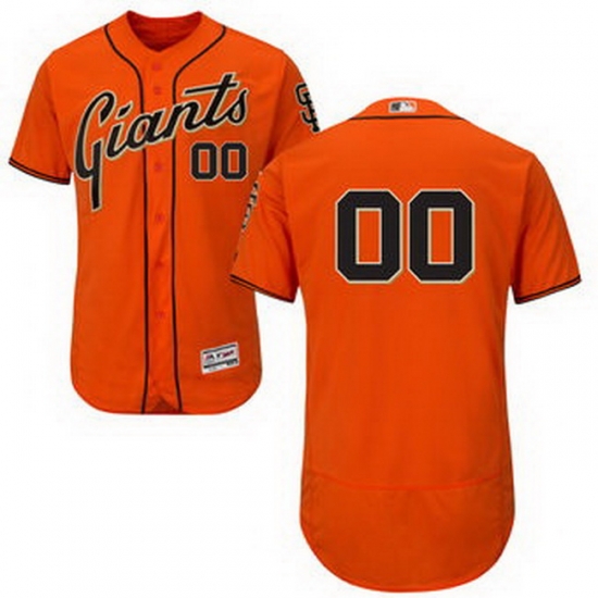 Men San Francisco Giants Majestic Alternate Orange Flex Base Authentic Collection Custom Jersey cheap jerseys for sale - CheapJerseys.Shop