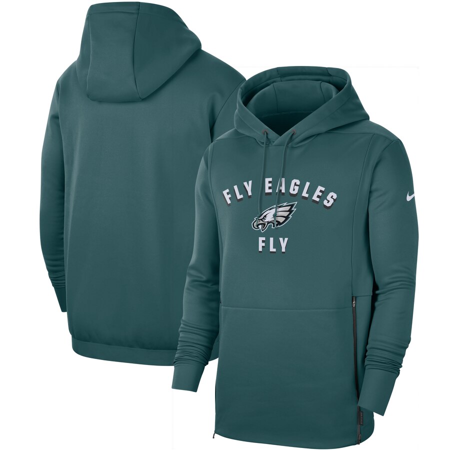 Philadelphia Eagles Sideline Local Performance Pullover Hoodie Midnight Green cheap jerseys for sale - CheapJerseys.Shop