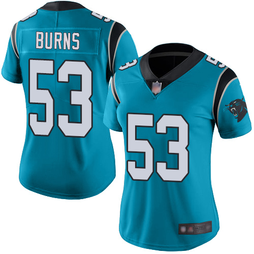 Panthers #53 Brian Burns Blue Alternate Women's Stitched Vapor Untouchable Limited Jersey cheap jerseys for sale - CheapJerseys.Shop