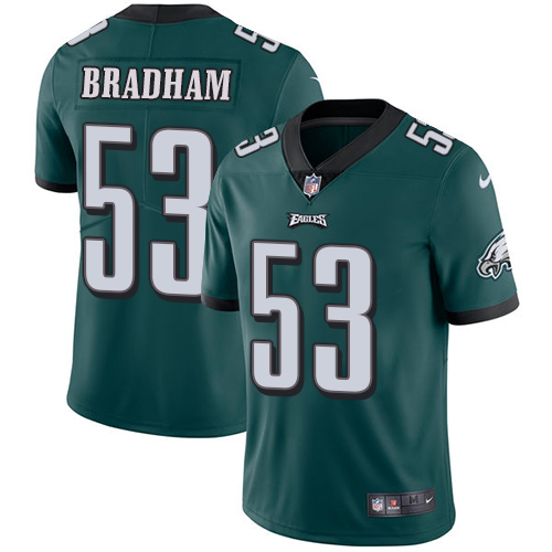 Philadelphia Eagles #53 Nigel Bradham Midnight Green Team Color Men's Stitched Vapor Untouchable Limited Jersey Men's cheap jerseys for sale - CheapJerseys.Shop