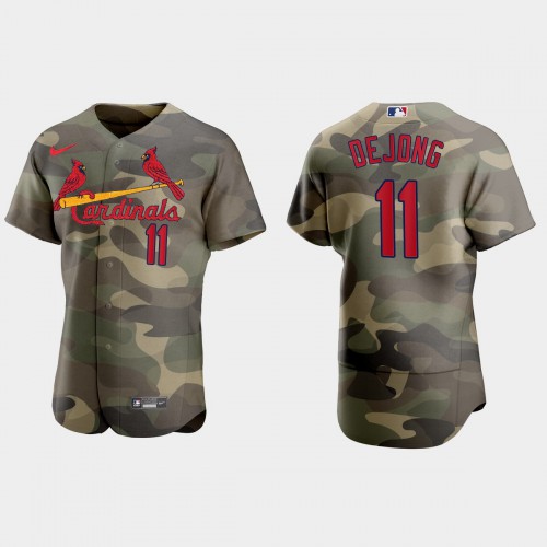 St.Louis St.Louis Cardinals #11 Paul Dejong Men's 2021 Armed Forces Day Authentic Jersey -Camo Men's cheap jerseys for sale - CheapJerseys.Shop