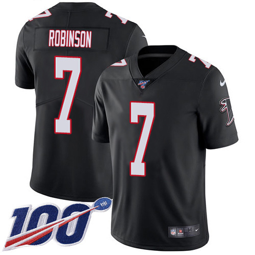 Falcons #7 Bijan Robinson Black Alternate Men's Stitched 100th Season Vapor Untouchable Limited Jersey cheap jerseys for sale - CheapJerseys.Shop