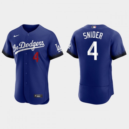 Los Angeles Los Angeles Dodgers #4 Duke Snider Men's 2021 City Connect Authentic Jersey Royal Men's cheap jerseys for sale - CheapJerseys.Shop