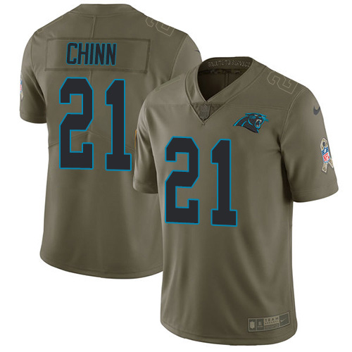 Panthers #21 Jeremy Chinn Olive Youth Stitched Limited 2017 Salute To Service Jersey cheap jerseys for sale - CheapJerseys.Shop